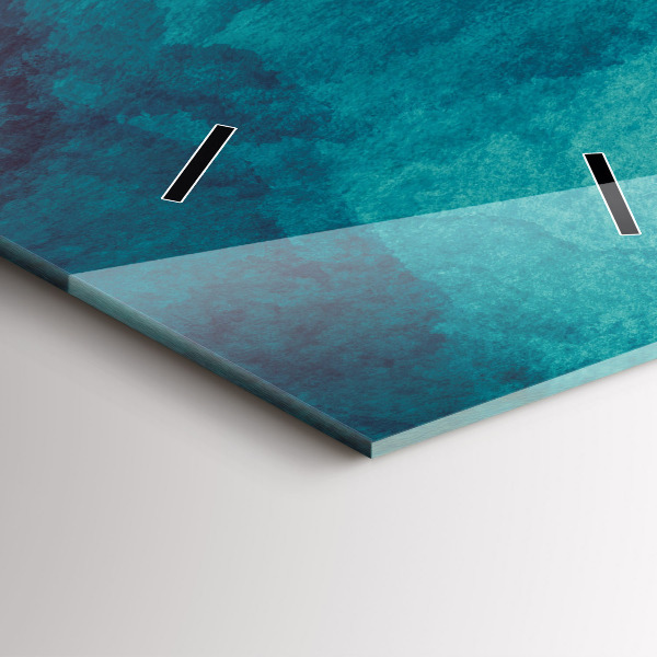 Vertikální skleněné hodiny Hloubková abstrakce