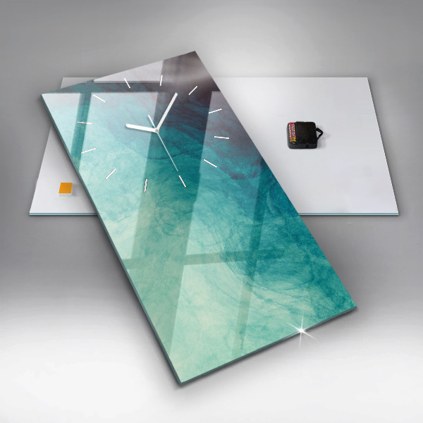 Vertikální skleněné hodiny Hloubková abstrakce