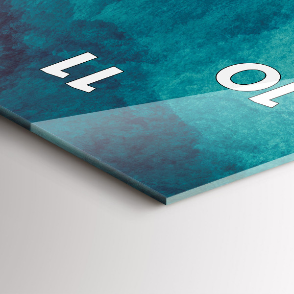 Vertikální skleněné hodiny Hloubková abstrakce