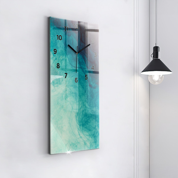 Vertikální skleněné hodiny Hloubková abstrakce