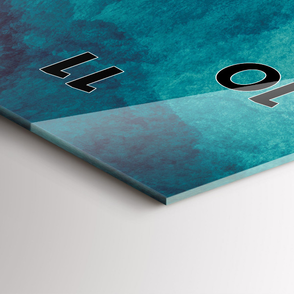 Vertikální skleněné hodiny Hloubková abstrakce