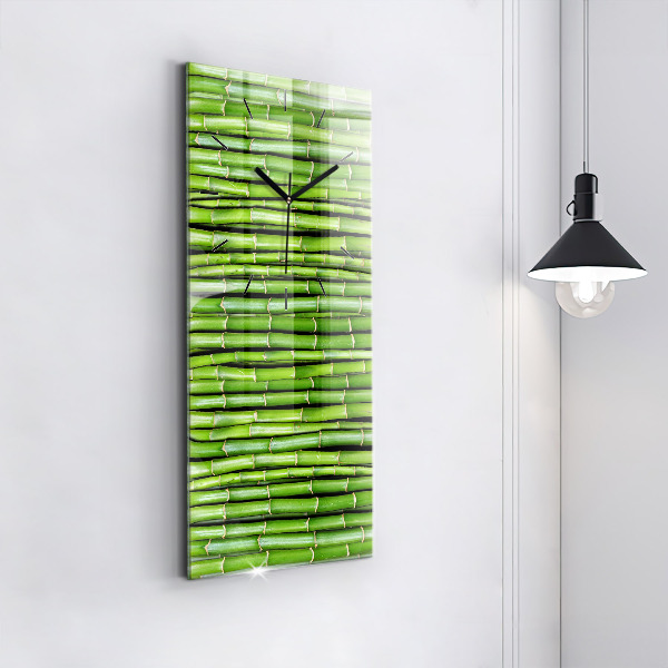Vertikální skleněné hodiny Asijský bambus