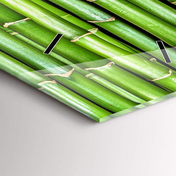 Vertikální skleněné hodiny Asijský bambus