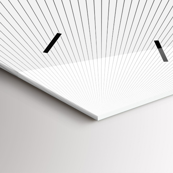 Vertikální skleněné hodiny Čáry abstraktní