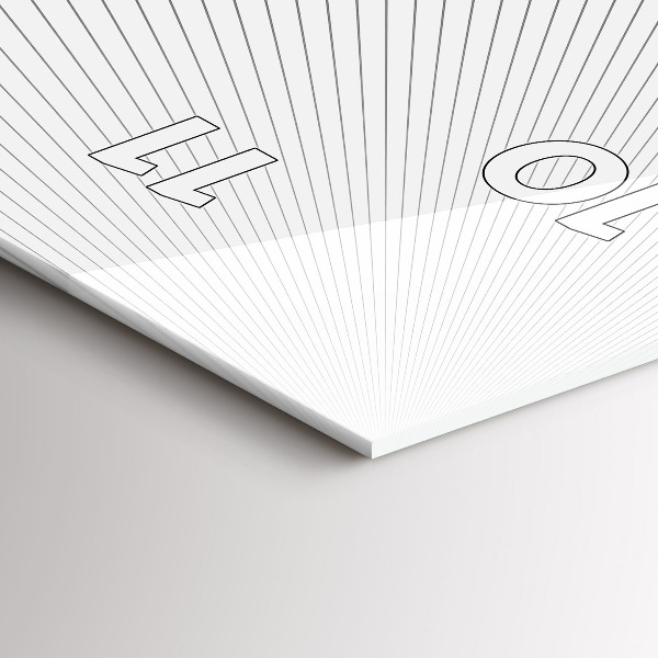 Vertikální skleněné hodiny Čáry abstraktní