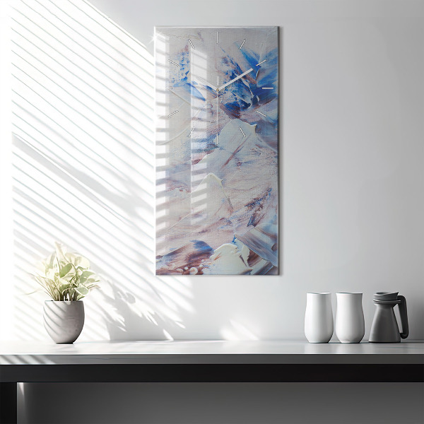 Vertikální skleněné hodiny Textura abstraktní barvy