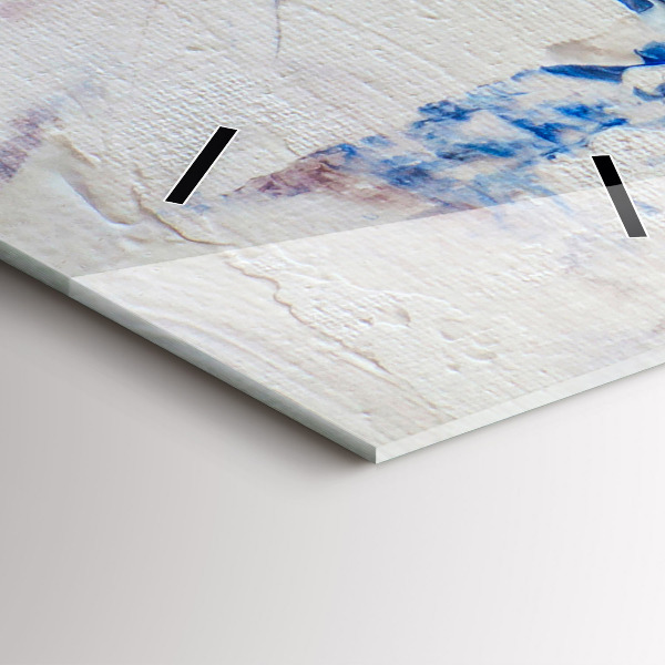 Vertikální skleněné hodiny Textura abstraktní barvy