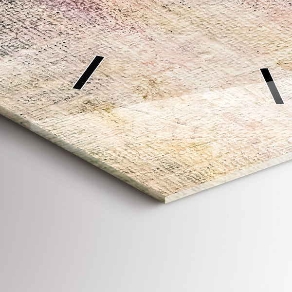 Vertikální skleněné hodiny Malovaná abstrakce