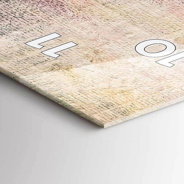 Vertikální skleněné hodiny Malovaná abstrakce