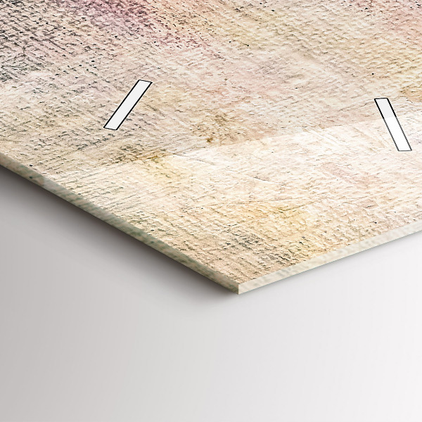 Vertikální skleněné hodiny Malovaná abstrakce