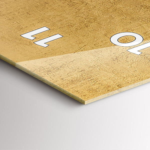 Vertikální skleněné hodiny Dekorativní plátno