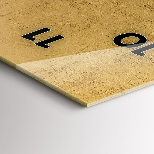 Vertikální skleněné hodiny Dekorativní plátno