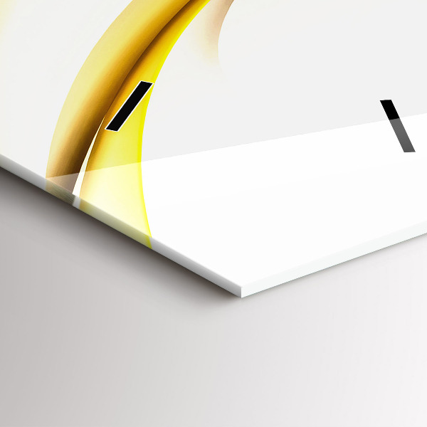 Vertikální skleněné hodiny Abstraktní vlna