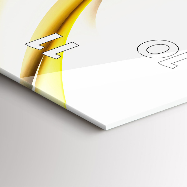 Vertikální skleněné hodiny Abstraktní vlna