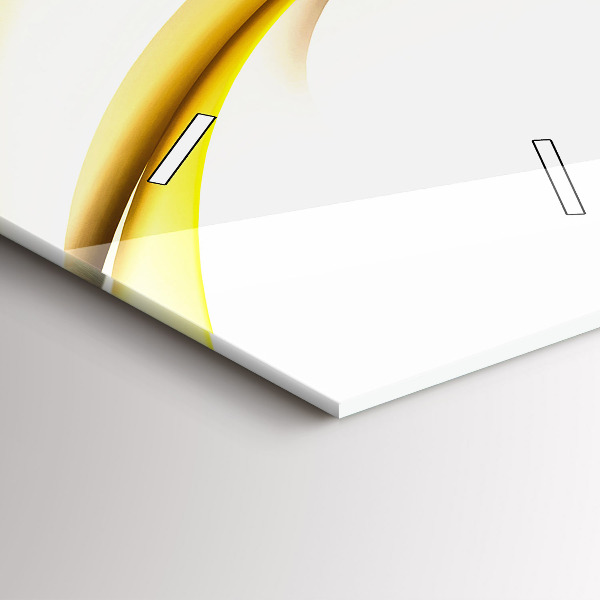 Vertikální skleněné hodiny Abstraktní vlna