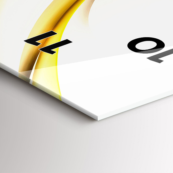 Vertikální skleněné hodiny Abstraktní vlna