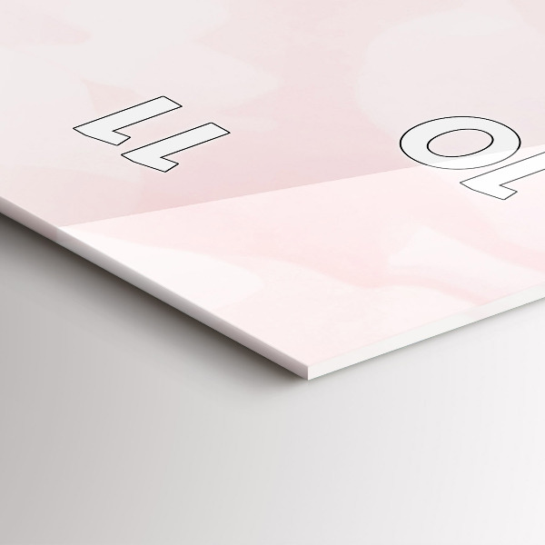 Vertikální skleněné hodiny Kvetoucí růže