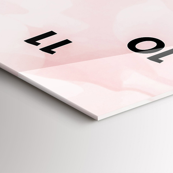 Vertikální skleněné hodiny Kvetoucí růže