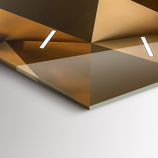 Vertikální skleněné hodiny Geometrická textura