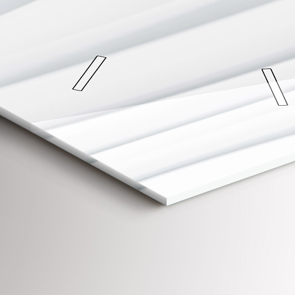 Vertikální skleněné hodiny Textura vln