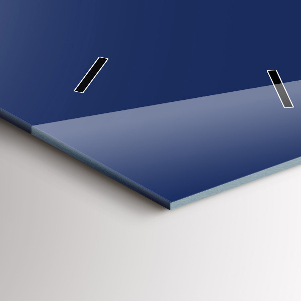 Vertikální nástěnné hodiny Námořnická modř