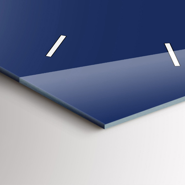 Vertikální nástěnné hodiny Námořnická modř