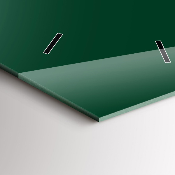 Vertikální nástěnné hodiny Lahvově zelená barva