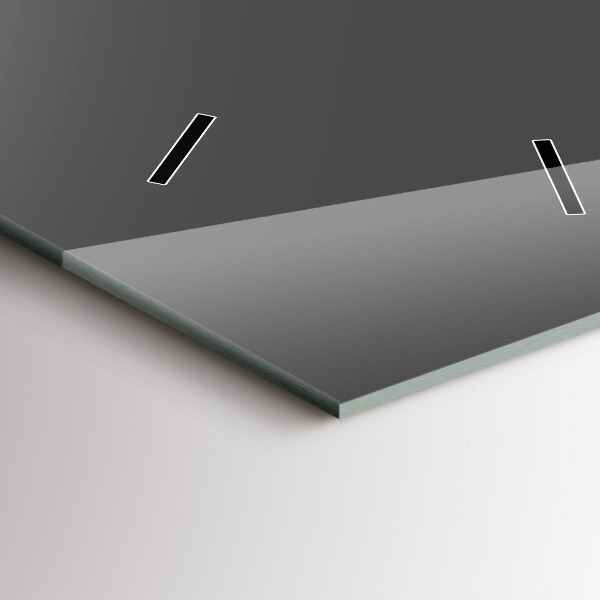 Vertikální nástěnné hodiny Šedá barva