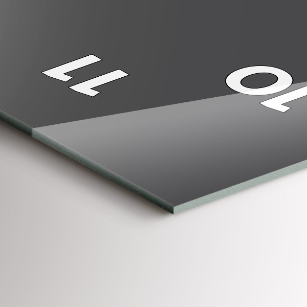 Vertikální nástěnné hodiny Šedá barva