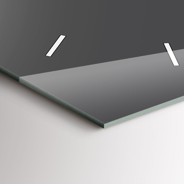 Vertikální nástěnné hodiny Šedá barva