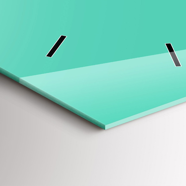 Vertikální nástěnné hodiny Tyrkysová barva