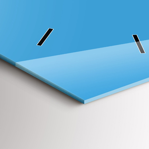 Vertikální nástěnné hodiny Modrá barva