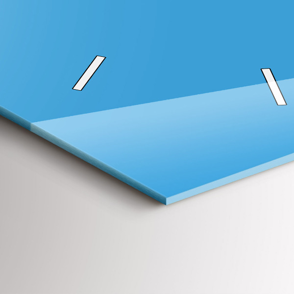 Vertikální nástěnné hodiny Modrá barva