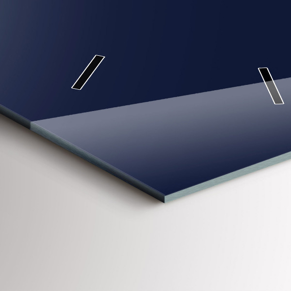 Vertikální nástěnné hodiny Tmavě modrá barva