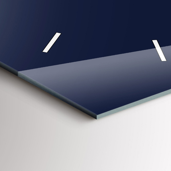 Vertikální nástěnné hodiny Tmavě modrá barva