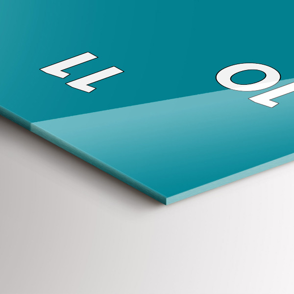 Vertikální nástěnné hodiny Námořnická barva