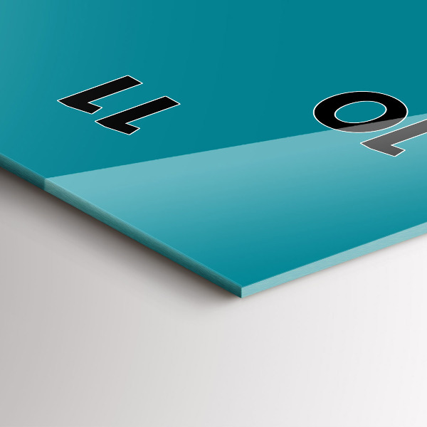 Vertikální nástěnné hodiny Námořnická barva