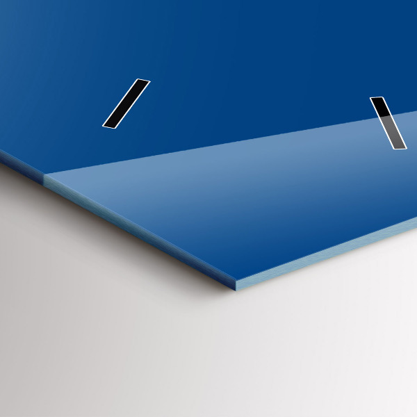 Vertikální nástěnné hodiny Modrá barva