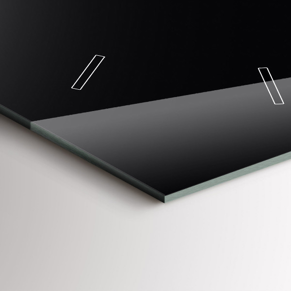 Vertikální nástěnné hodiny Černá barva