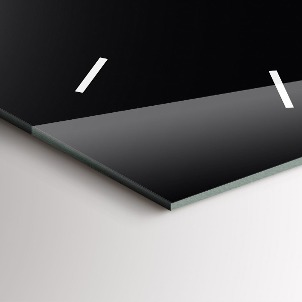 Vertikální nástěnné hodiny Černá barva