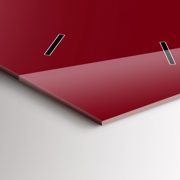 Vertikální nástěnné hodiny Vínová barva