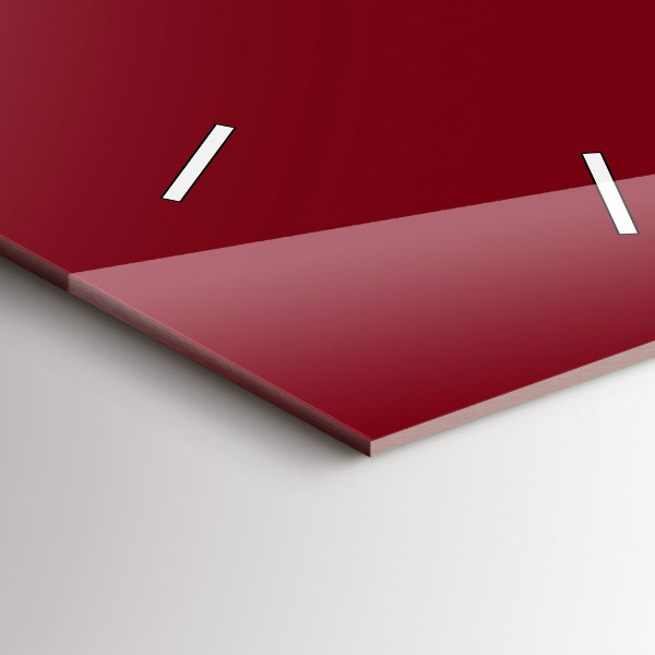 Vertikální nástěnné hodiny Vínová barva