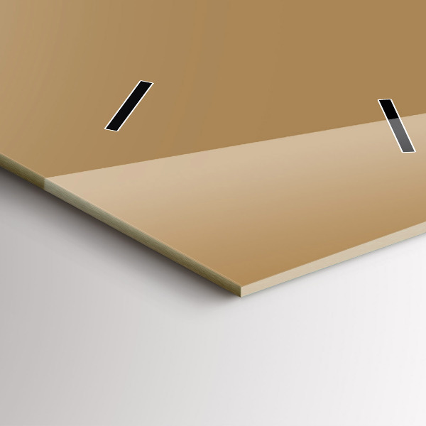 Vertikální nástěnné hodiny Tmavě béžová barva