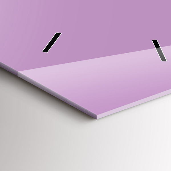 Vertikální nástěnné hodiny Šeříková barva