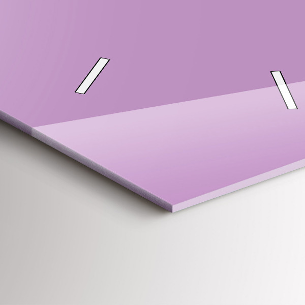 Vertikální nástěnné hodiny Šeříková barva