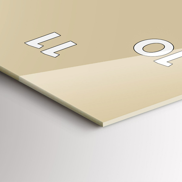 Vertikální nástěnné hodiny Béžová barva