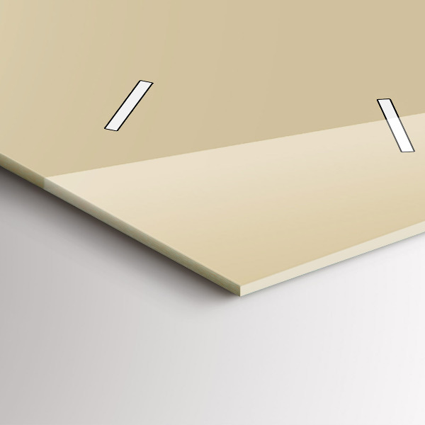 Vertikální nástěnné hodiny Béžová barva