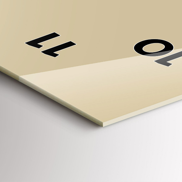 Vertikální nástěnné hodiny Béžová barva