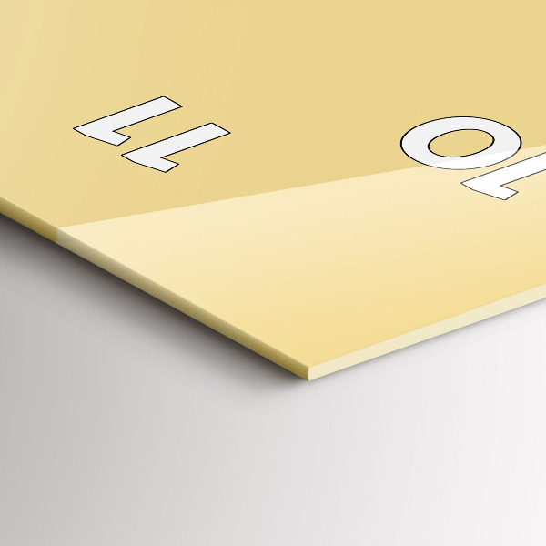 Vertikální nástěnné hodiny Krémová barva