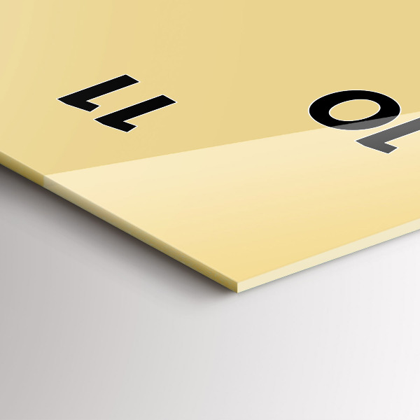 Vertikální nástěnné hodiny Krémová barva